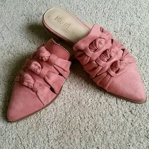 The Buckle Mi.im Suede Leather Mules 8 Like New